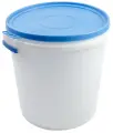 Бак пластиковый Радиан, пищевой, с герметичной крышкой и ручками, 32 л, белый