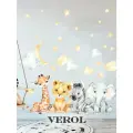 Наклейки интерьерные VEROL Животные в облаках декор для дома на стену, детские наклейки для интерьера