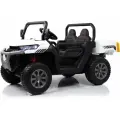 RiverToys Автомобиль H005HH, белый, полный привод, 24V.