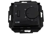 EASTEC Терморегулятор E-30 черный механический (Встраиваемый 3,5 кВт) E-30 black