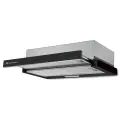 Кухонная вытяжка встраиваемая Hebermann HBFH 50.1 B; 50см, клавишное управление, отделка: окрашенная сталь, освещение: LED лампа