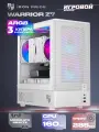 Корпус Warrior Z7 + 3 ARGB вентилятора + закаленное стекло, Micro-ATX, Mini-ITX