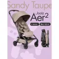 Коляска Joolz Aer 2 Sandy Taupe, бежевая, легкая и компактная прогулочная коляска для путешествий