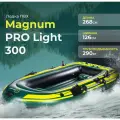 Лодка Magnum PRO Light, надувная, ПВХ, зеленая, 3 места, 280 см
