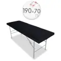 Чехол для кушетки и массажного стола, велюр, 190x70-75 см, черный