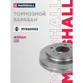 Тормозной барабан задн. Nissan Almera II (N16) 00- Primera II (P11) 99- () зад прав лев Marshall M1900903