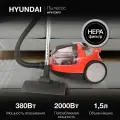 Пылесос Hyundai HYV-C3075, 2000Вт, красный/черный