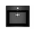 Мойка для кухни из искусственного камня Ulgran U-104-308, черный