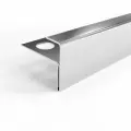 Профиль F-образный для плитки 8 мм Лука ПУ13-8, длина 2,7 м, нержавеющая сталь полированная