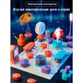 Конструктор электронный NYU Super Tech, для изучения электричества, 53 детали, 150 опытов