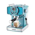 Кофеварка KitFort КТ-7125-2, рожковая, бирюзовый