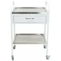 Медицинский манипуляционный столик на колесах с ящиком и тормозами-фиксаторами