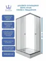 Душевое ограждение Triton Вента-Хром 100х80 с поддоном
