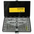Техрим T030002 Набор метчиков и плашек 4NC40 - 1/2NF20, 40 предметов, дюймовая резьба