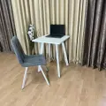 Письменный стол лофт Ник 60*60 см. Столешница 22 мм Белые ножки. Компьютерный Офисный Рабочий