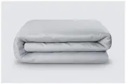 Пододеяльник на молнии однотонный Моноспейс (аналог икеа), Серый, 1,5 спальное, 145x215, 100% хлопок, сатин, Ecotex