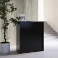 Стойка администратора Шоурум / Кассовый стол из ЛДСП / Стойка ресепшн / Черный