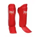 Щитки Everlast - защита голеностопа, красный-XL
