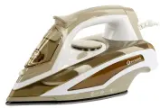 Утюг EuroStek EEI-2602 бежевый, 2600 Вт, подошва - керамика, пар 45 г/мин, защита от накипи, самоочистка, антикапля