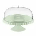 Тортовница d30 см блюдо для торта и десертов с крышкой Tiffany зеленое Guzzini 199401243