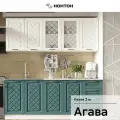 Кухонный гарнитур Нонтон Агава 1.6 м акация белая / моренга