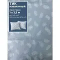 Ткань Тик наволочный для наперников пуходержащий, ш-220 см, пл.140 г/м2, отрез 1 метр