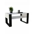 Журнальный столик Интериория Лофт JS-001-4 92*53*45 Белый/Черный