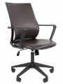 Компьютерное офисное кресло CHAIRMAN 545 экокожа, коричневый, без подголовника с подлокотниками и газлифтом