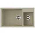 Кухонная мойка OMOIKIRI Tedori 86-2-LB-BE 86х50см искусственный гранит/ваниль