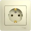 Розетка 1-м СП Glossa 16А IP20 с заземл. в сборе беж. SchE GSL000242(3 шт.)