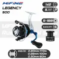 Катушка рыболовная MIFINE LEGENCY 500F 5+1подшипник (запас. пласт. шпуля) (4:8.1), для спиннинга, для карповой ловли, для фидерной ловли