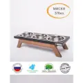 Миска для кошек и собак на подставке 3шт. по 370мл. Pepilota Йорк высотой 10см. ц. LOFT