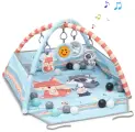 Коврик Funkids Foldable Gym с подвесными игрушками, музыкой и складными бортиками, CC9659