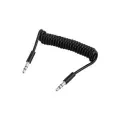 Кабель jack 3.5 2м черный спираль PRO LEGEND PL1028