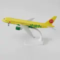 Модель самолета на шасси 20 см, S7 Airbus A320, металл, на подставке