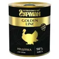 Влажный корм для собак Четвероногий Гурман Golden Line, индейка 340 г