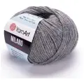 Пряжа Milano (YarnArt), серый - 868, 8% альпака, 20% шерсть, 8% вискоза, 64% акрил, 10 мотков, 50 г, 130 м.