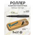 Ручка-роллер гелевая подарочная из алюминия AL Sport Черный, 0,7 мм, в футляре