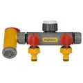 Разделитель потоков 2х канальный с краном Flow Max Hozelock (2250-)