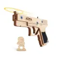 Игрушечный Глок (Glock) Compact, Деревянный резинкострел, Игрушка из дерева, Подарок мальчику