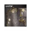 Душевая система с тропическим душем Gappo G2489-6 латунь, цвет золото