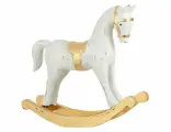 Декоративная фигура лошадка-качалка бьянко, дерево, 27х22 см, Edelman 1181030