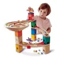 Деревянный конструктор лабиринт для детей Hape Гонка с шариком и переходами E6021_HP