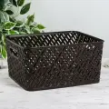 Корзина для хранения Альтернатива Плетенка, 35х29х17,5 см, цвет коричневый (926177)