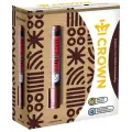 CROWN Маркер перманентный Multi Marker 12 шт. (CPM-800), коричневый, 3 мм