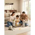 Конструктор детский UNIX Kids Music Robot / Музыкальный робот (44 шт.), для мальчиков и девочек, пластиковый напольный конструктор крупный, с музыкальным блоком, бежевый
