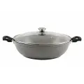 Сотейник KUKMARA смс308а со стек.крышкой АП светлый мрамор