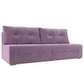 Диван Лондон, прямой, еврокнижка, Вельвет, Сиреневый 150x195x80 см,