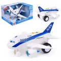 Самолет Wenyi 1:120, свет, звук, на батарейках, в коробке (WY730B)