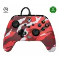 Проводной геймпад для Xbox One / Series S X / PC Windows PowerA ENHANCED Wired Controller Metallic Red Camo Красный камуфляж